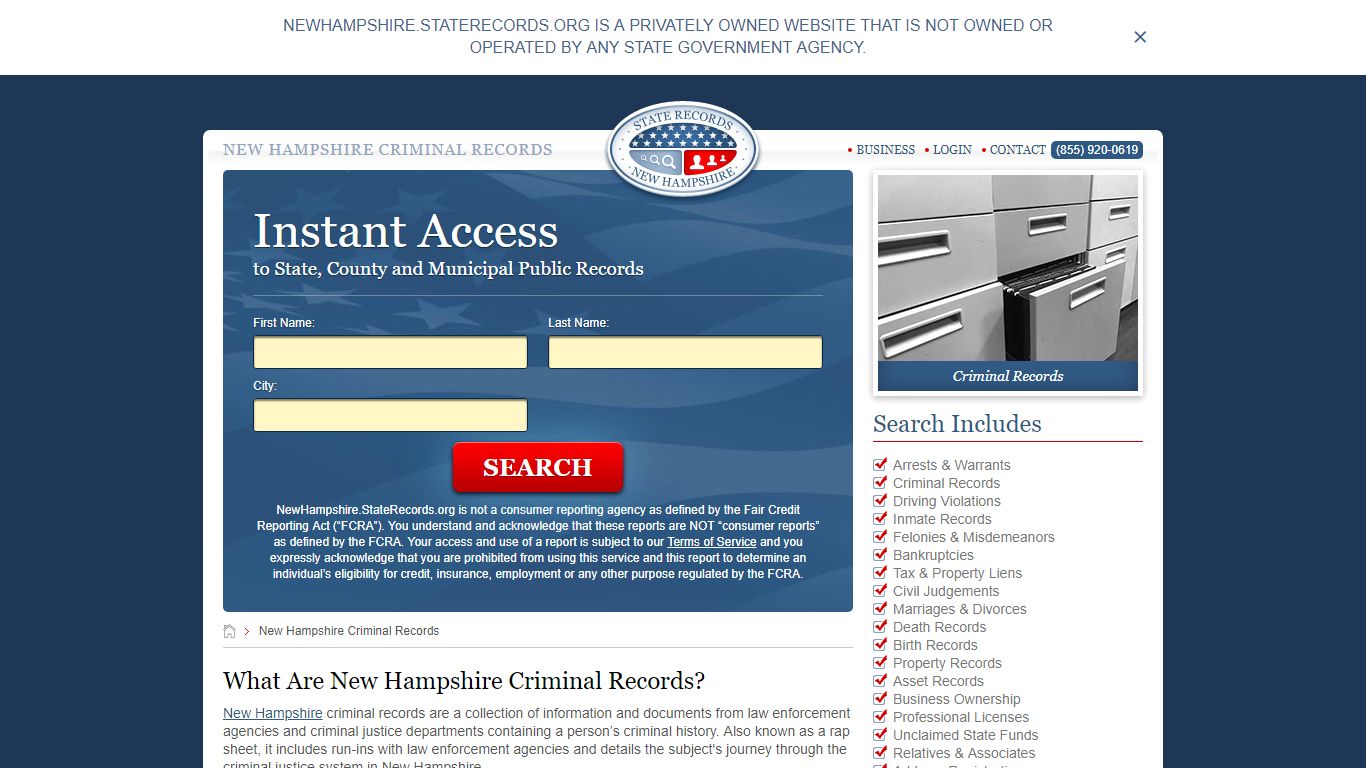 New Hampshire Criminal Records | StateRecords.org